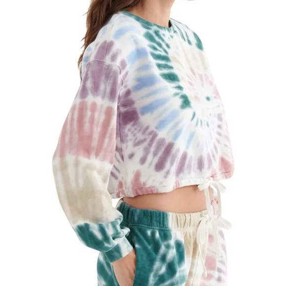 Lucky Brand Iris Tie Dye Sweatshirt Large - Picture 3 of 8